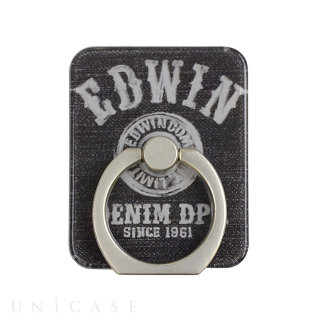 スマホリング EDWIN (LOGO BUTTON/BLACK)