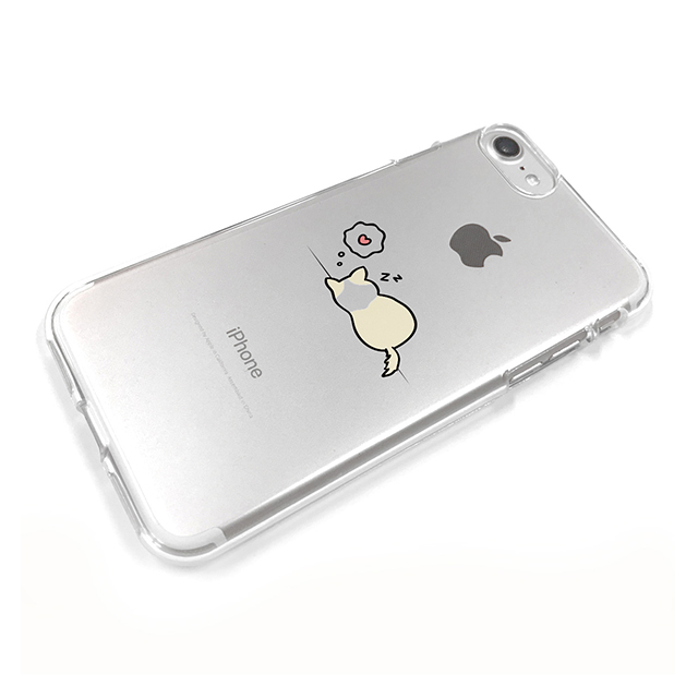 【iPhone8/7 ケース】ソフトクリアケース (昼寝イヌ)サブ画像