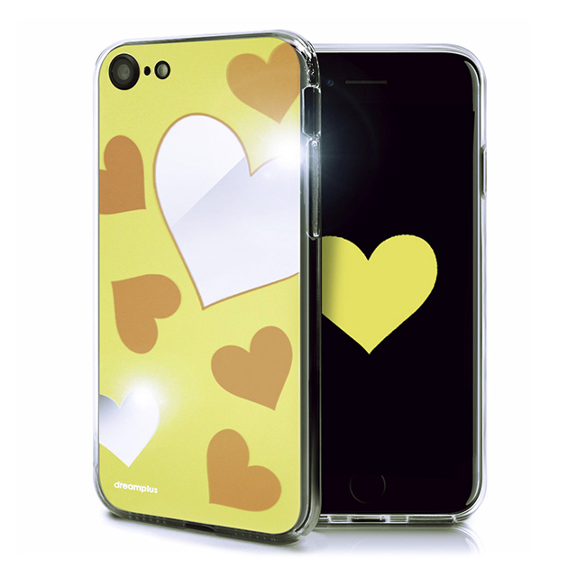 【iPhoneSE(第3/2世代)/8/7 ケース】Heart MIRROR CASE (イエロー)サブ画像