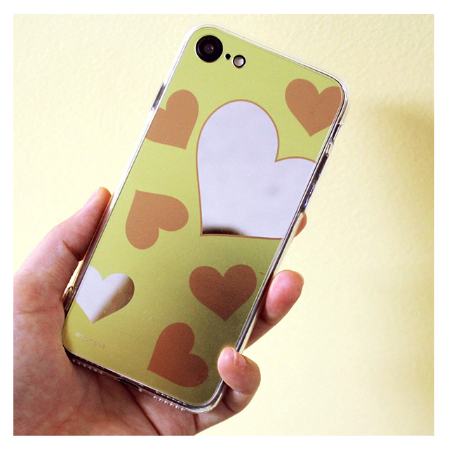 【iPhoneSE(第3/2世代)/8/7 ケース】Heart MIRROR CASE (イエロー)goods_nameサブ画像