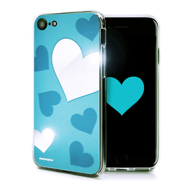 【iPhoneSE(第3/2世代)/8/7 ケース】Heart MIRROR CASE (ブルー)goods_nameサブ画像