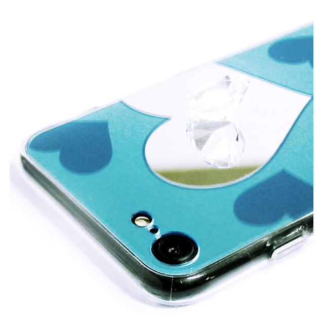 【iPhoneSE(第3/2世代)/8/7 ケース】Heart MIRROR CASE (ブルー)goods_nameサブ画像