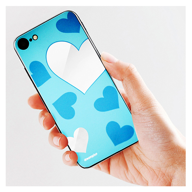 【iPhoneSE(第3/2世代)/8/7 ケース】Heart MIRROR CASE (ブルー)goods_nameサブ画像