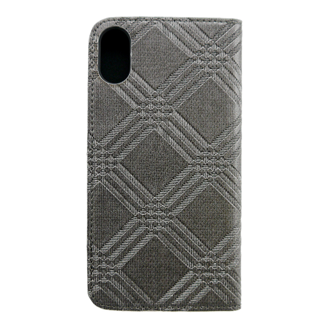 【iPhoneXS/X ケース】50：50 TRINITY EMBOSS FOLIO HARD SHELL (Grey)goods_nameサブ画像