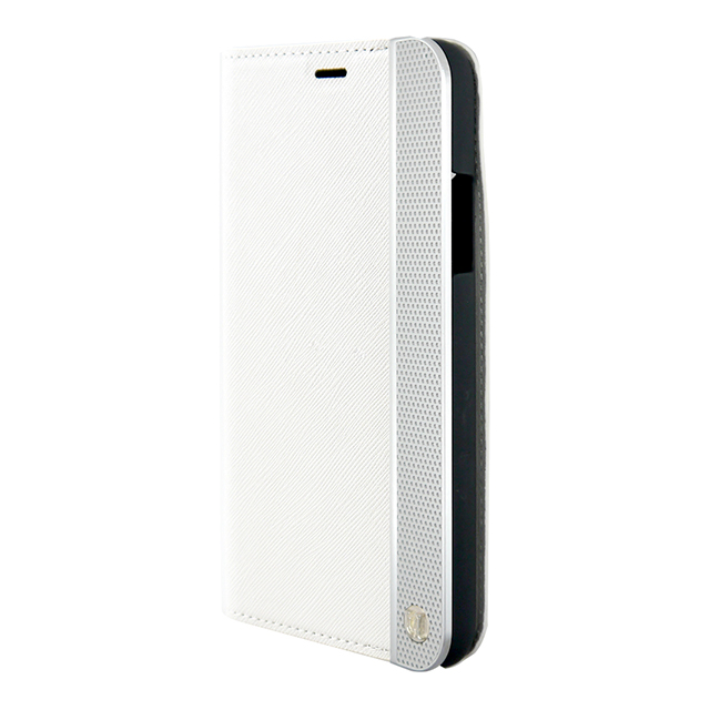 【iPhoneXS/X ケース】WHITE ＆ SLIVER EDGE PERFORATED FOLIO HARD SHELLサブ画像