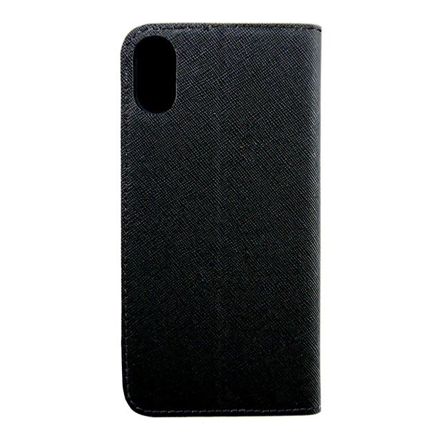 【iPhoneXS/X ケース】BLACK ＆ GUNMETAL EDGE PERFORATED FOLIO HARD SHELLサブ画像