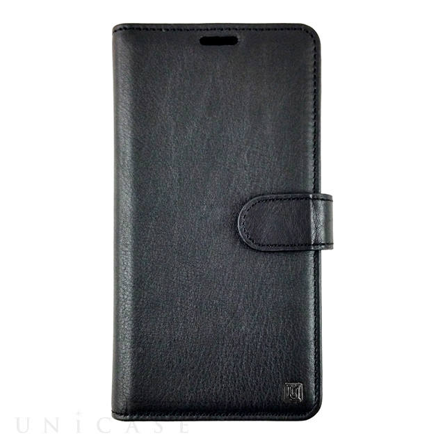 【iPhoneXS/X ケース】Genuine Leather Classic stand Folio Hard Shell (Black)