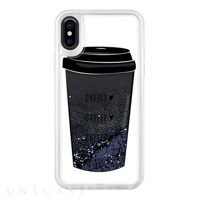 【iPhoneXS/X ケース】Exclusive Glitter coffee-coffee-coffee