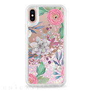 【iPhoneXS/X ケース】Pink Floral Succ...