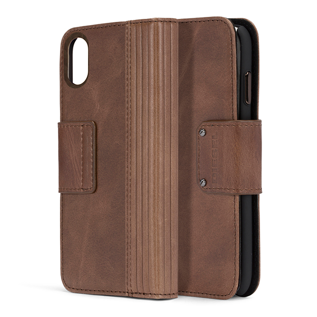 【iPhoneXS/X ケース】FOLIO CASE (Brown Lined Leather)サブ画像