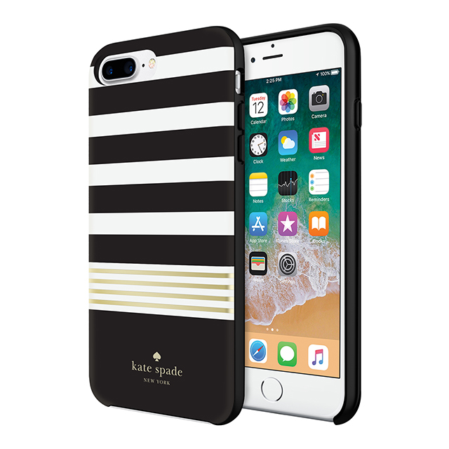 【iPhone8 Plus/7 Plus ケース】Protective Hardshell Case (Stripe 2 Black/White/Gold Foil)goods_nameサブ画像