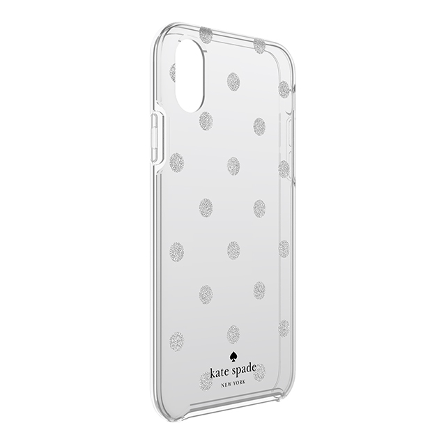 【iPhoneXS/X ケース】Protective Hardshell Case (Glitter Dot Miles Gray Ombre/Silver Foil/Silver Giltter)goods_nameサブ画像