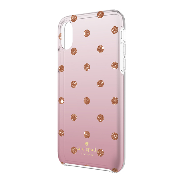 【iPhoneXS/X ケース】Protective Hardshell Case (Glitter Dot Foxglove Ombre/Rose Gold Foil/Rose Gold Giltter)goods_nameサブ画像