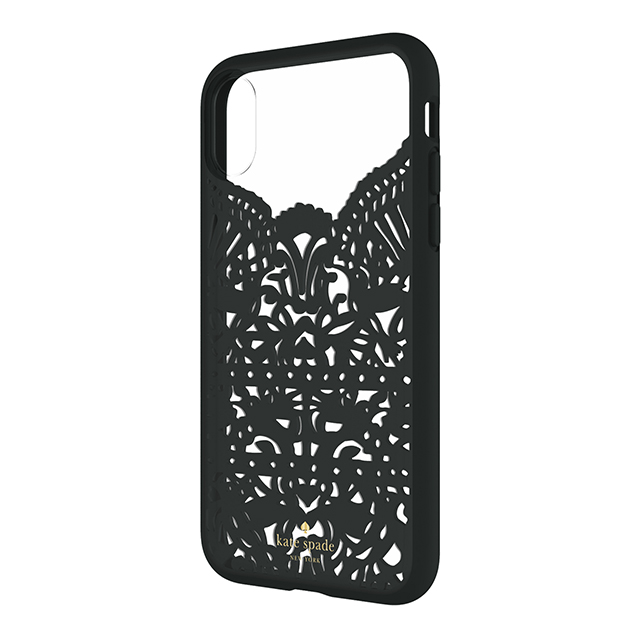 【iPhoneXS/X ケース】Lace Cage Case (Lace Hummingbird Black/Clear)サブ画像