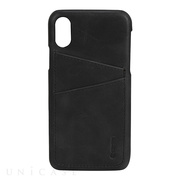 【iPhoneXS/X ケース】SUNNE 2 Card Cover (Vintage Black)