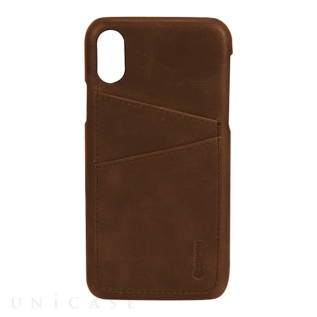 【iPhoneXS/X ケース】SUNNE 2 Card Cover (Vintage Cognac)