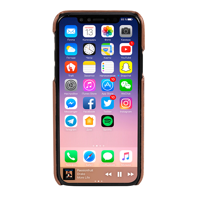 【iPhoneXS/X ケース】TUMBA 2 Card Cover (Brown Marble)サブ画像