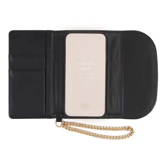 【iPhoneXS/X ケース】WRISTLET CASE (BLACK/EMBELLISHED VELVET)サブ画像