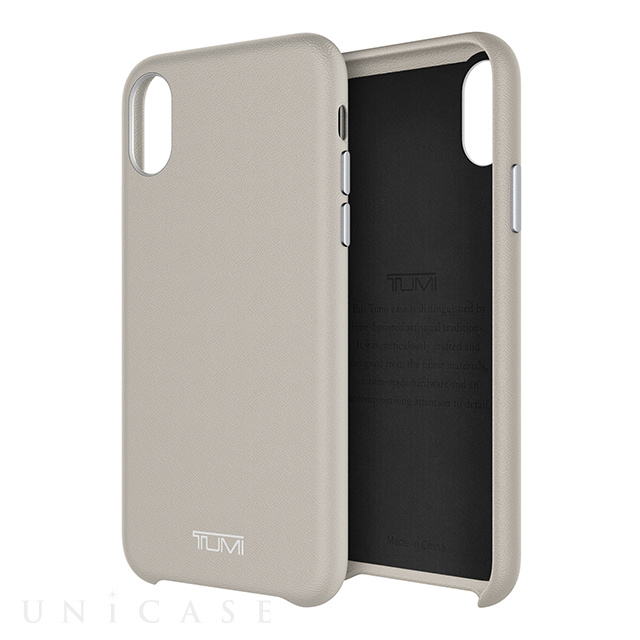 【iPhoneX ケース】Leather Wrap Case (Grey)