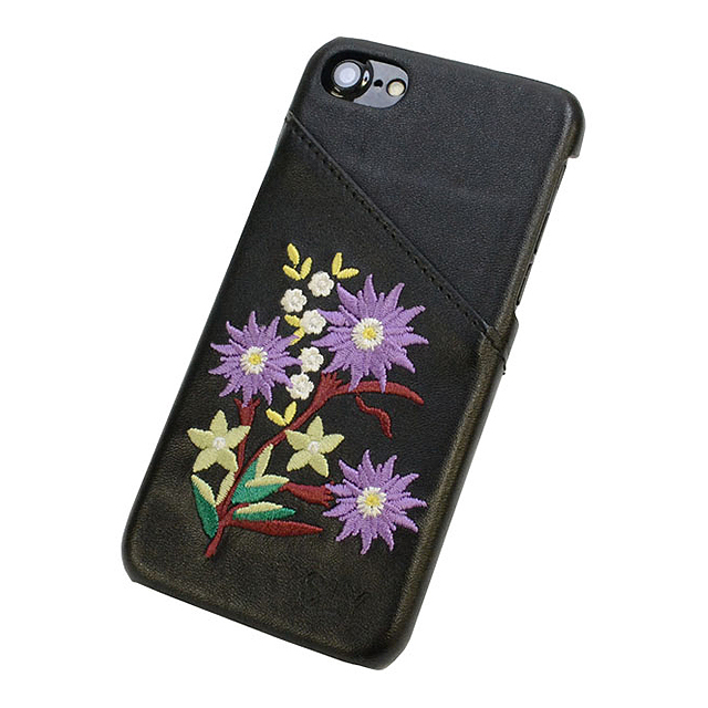 【iPhoneSE(第3/2世代)/8/7/6s/6 ケース】SLY 背面ケース EMBROIDER(BLACK)サブ画像