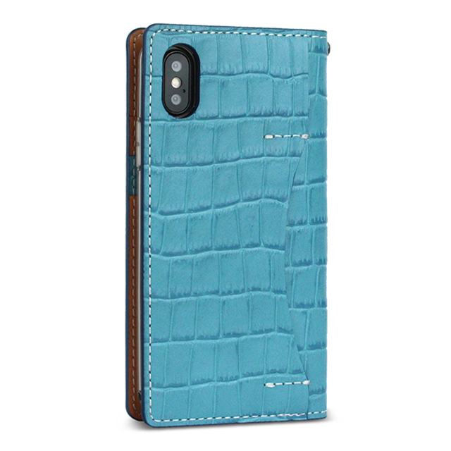 【iPhoneXS/X ケース】WETHERBY PREMIUM CROCO (Blue)サブ画像