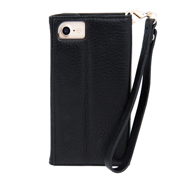 【iPhoneSE(第3/2世代)/8/7/6s/6 ケース】Wristlet Folio Case (Black)サブ画像