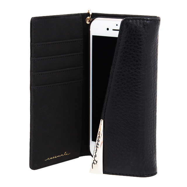 【iPhoneSE(第3/2世代)/8/7/6s/6 ケース】Wristlet Folio Case (Black)サブ画像