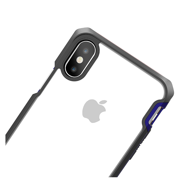 【iPhoneXS/X ケース】液晶保護ガラス付き! 耐衝撃ケース VENUM (ネイビー)サブ画像