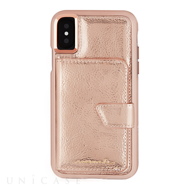 【iPhoneXS/X ケース】Compact Mirror Case (Rose Gold)