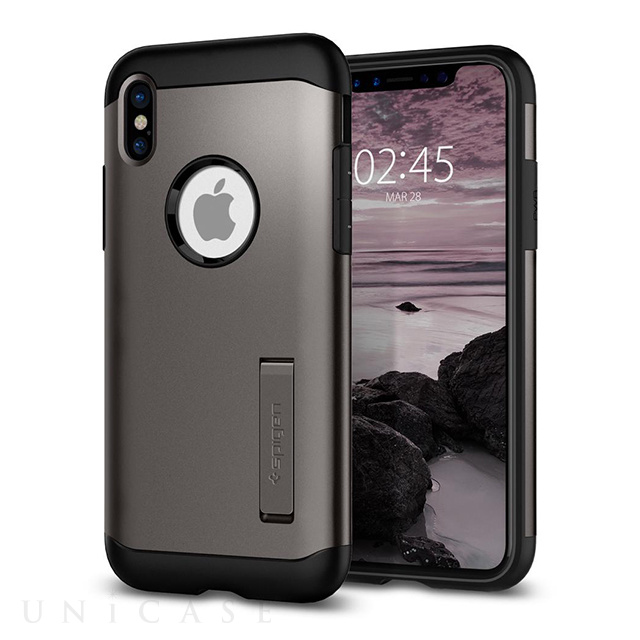 【iPhoneX ケース】Slim Armor (Gunmetal)