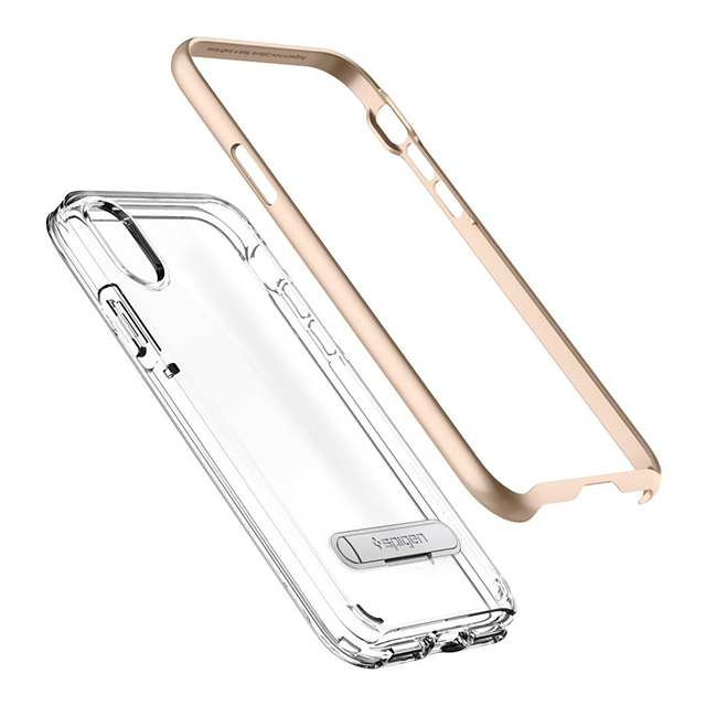 【iPhoneX ケース】Crystal Hybrid (Champagne Gold)goods_nameサブ画像