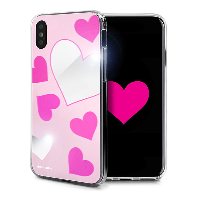 【iPhoneXS/X ケース】Heart MIRROR CASE (ピンク)goods_nameサブ画像