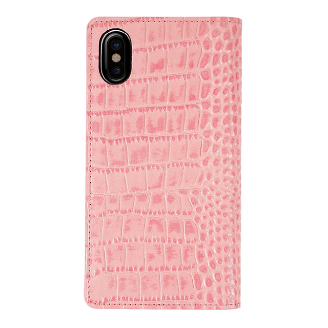 【iPhoneXS/X ケース】Vivid Croco Diary (ピンク)goods_nameサブ画像