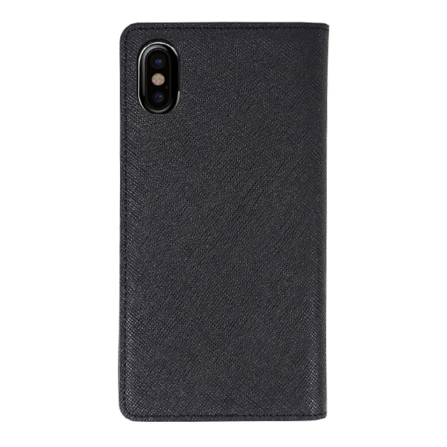 【iPhoneXS/X ケース】Saffiano Flip Case (ブラック)goods_nameサブ画像