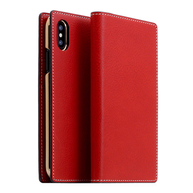 【iPhoneXS/X ケース】Minerva Box Leather Case (レッド)サブ画像