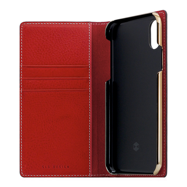 【iPhoneXS/X ケース】Minerva Box Leather Case (レッド)サブ画像