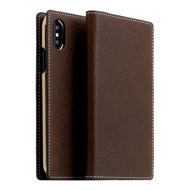 【iPhoneXS/X ケース】Minerva Box Leather Case (ブラウン)サブ画像