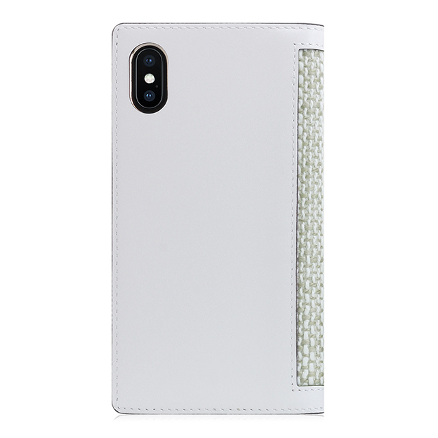 【iPhoneXS/X ケース】Edition Calf Skin Leather Diary (ホワイト)サブ画像