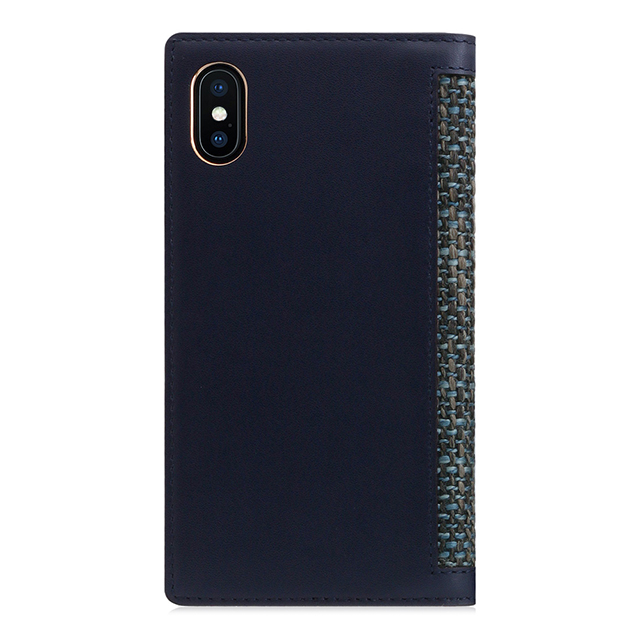 【iPhoneXS/X ケース】Edition Calf Skin Leather Diary (ネイビー)goods_nameサブ画像