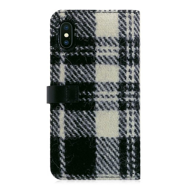 【iPhoneXS/X ケース】Harris Tweed Diary (ホワイト×ブラック)goods_nameサブ画像