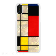 【iPhoneXS/X ケース】天然貝ケース (Mondrian...