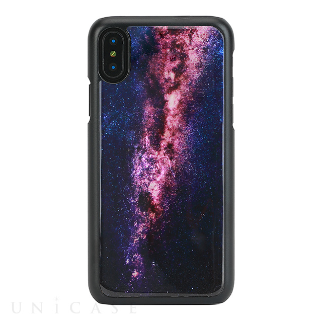 【iPhoneXS/X ケース】天然貝ケース (Milky way)