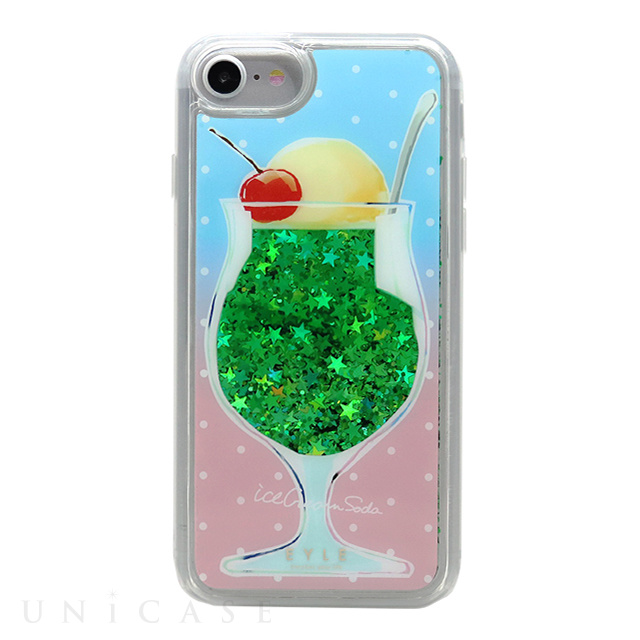 【iPhoneSE(第3/2世代)/8/7/6s/6 ケース】Glitter Case (クリームソーダ メロン)