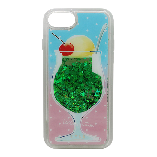 【iPhoneSE(第3/2世代)/8/7/6s/6 ケース】Glitter Case (クリームソーダ メロン)goods_nameサブ画像