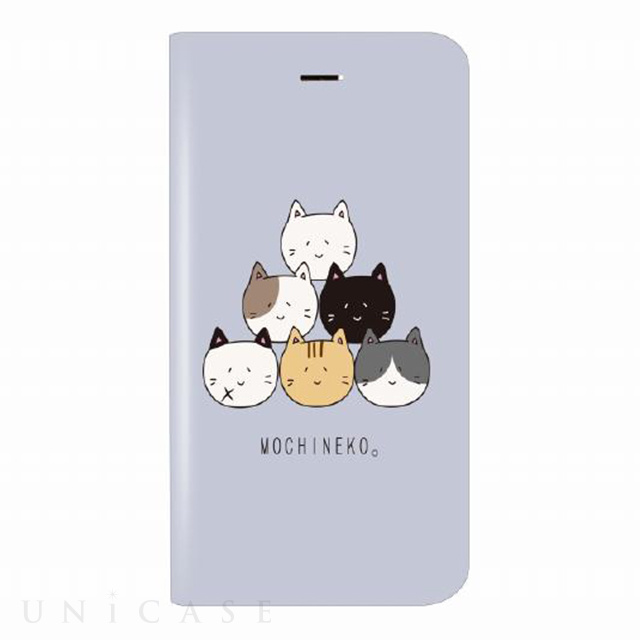 【iPhoneXS/X ケース】薄型デザインPUレザーケース「Design+」 もちねこ