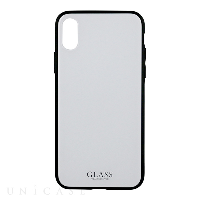 【iPhoneXS/X ケース】背面ガラスシェルケース「SHELL GLASS」 (ホワイト)