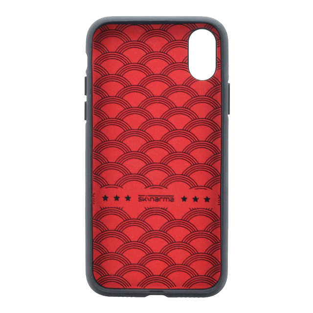 【iPhoneXS/X ケース】シェルケース/ハンドメイド編込み/Trellis Collection (Crimson)サブ画像