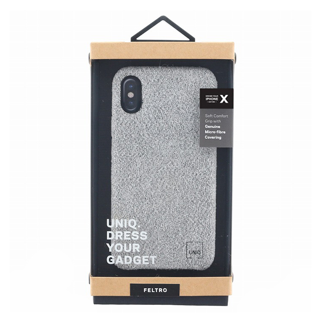 【iPhoneXS/X ケース】シェル型ケース/スリムファブリック/Feltro/Silvassa (Grey)goods_nameサブ画像