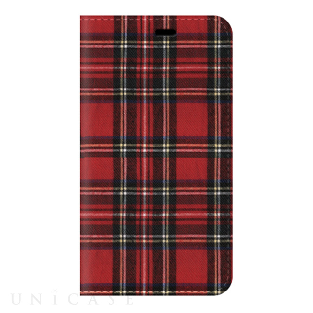 【iPhoneXS/X ケース】手帳型ケース (Tartan-Red)