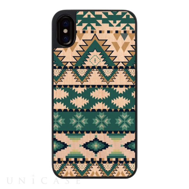 【iPhoneXS/X ケース】ウッディフォトケース (native pattern)